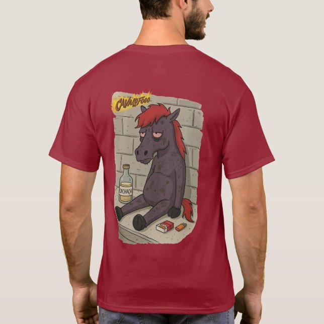 Adult Shirt Fire Horse Back (Back)
