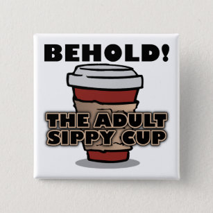 Funny Coffee Tee - Behold The Adult Sippy Cup' Apron