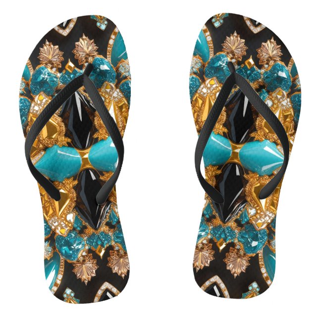 Adult Slim Straps with Bahamas Colours Thongs (Footbed)