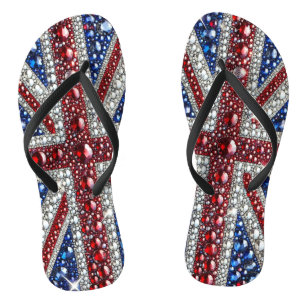 Adult Slim Straps with British Colours Thongs