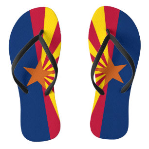 Adult Slim Straps with Flag of Arizona, USA Thongs