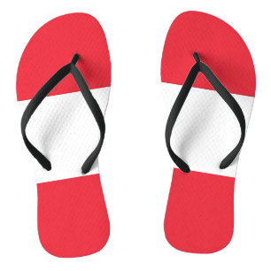 Adult Slim Straps with Flag of Austria Thongs