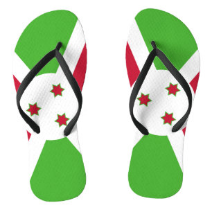 Adult Slim Straps with Flag of Burundi Thongs