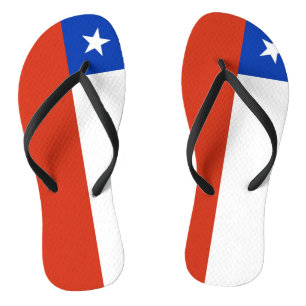 Adult Slim Straps with Flag of Chile Thongs