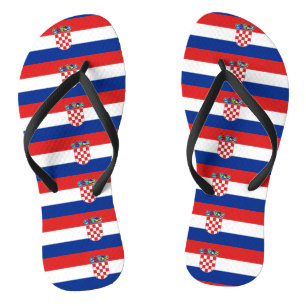 Adult Slim Straps with Flag of Croatia Thongs