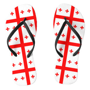 Adult Slim Straps with Flag of Georgia Thongs