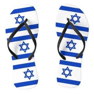 Adult Slim Straps with Flag of Israel Thongs