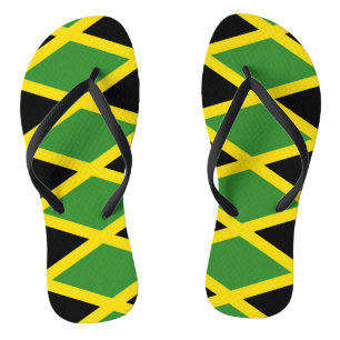Adult Slim Straps with Flag of Jamaica Thongs