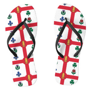 Adult Slim Straps with Flag of Montreal Thongs
