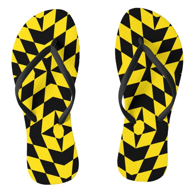 Adult Slim Straps with Flag of Munich Thongs (Footbed)