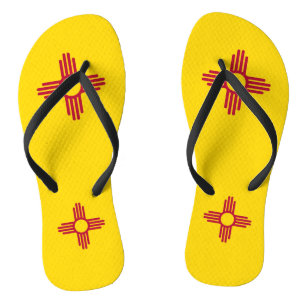 Adult Slim Straps with Flag of New Mexico, USA Thongs