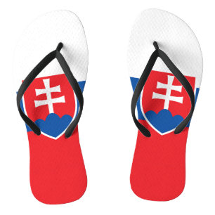 Adult Slim Straps with Flag of Slovakia Thongs