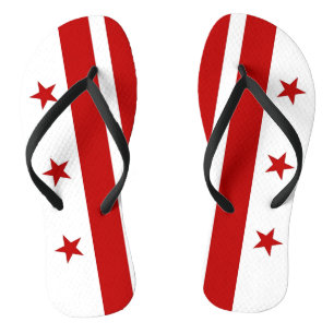 Adult Slim Straps with Flag of Washington DC Thongs