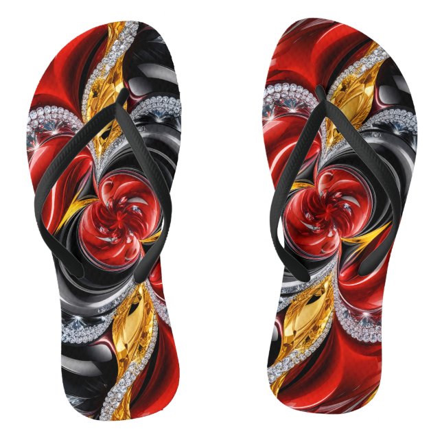 Adult Slim Straps with German Colours Thongs (Footbed)