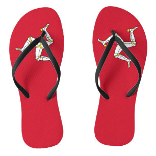 Adult Slim Straps with Isle of Man Flag, UK Thongs
