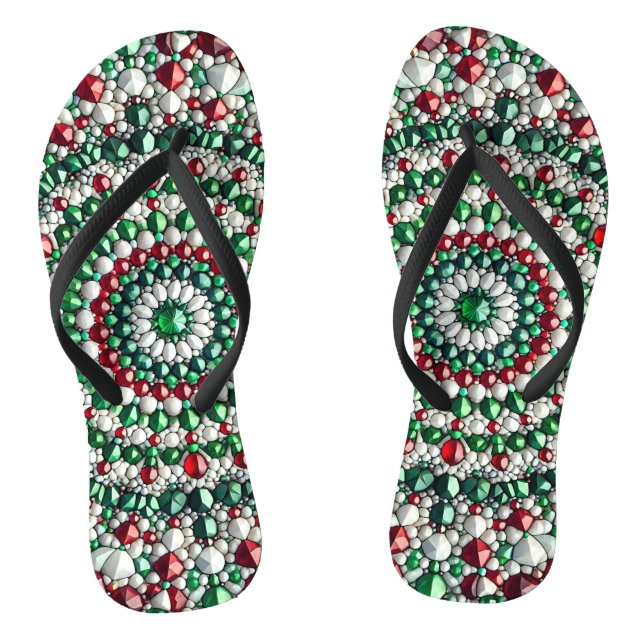 Adult Slim Straps with Italian Colours Thongs (Footbed)