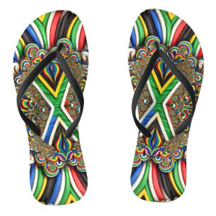 Adult Slim Straps with South African Colours Thongs