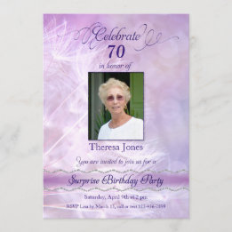 Adult Surprise Birthday Party Photo Invitations
