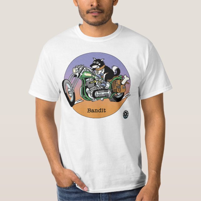 Adult T-Shirt - Bandit, Bikers are Animals © (Front)