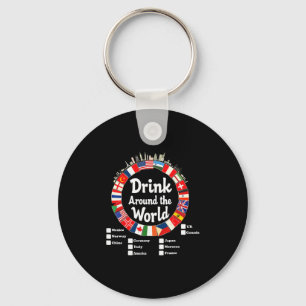 Adult Vacation Drinking Countries International Na Key Ring