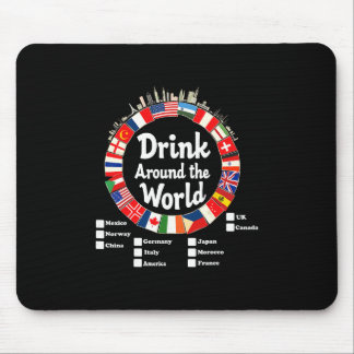 Adult Vacation Drinking Countries International Na Mouse Pad