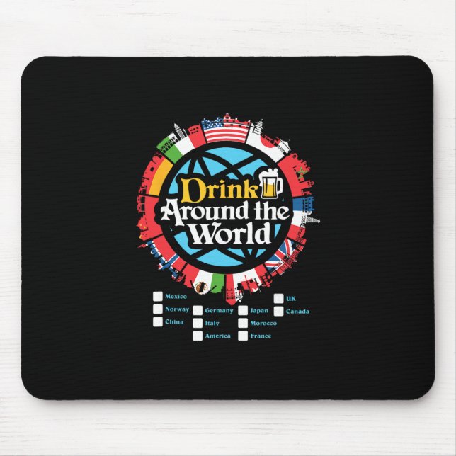 Adult Vacation Drinking Showcase  Mouse Pad (Front)