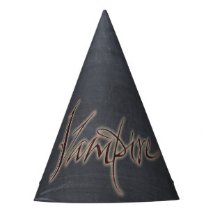 Adult Vampire Lettering Blood Red Halloween Party Hat