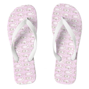 Adult, Wide Strap Flip Flops/Bunnies Thongs