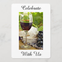 ADULT WINE/CHESSE ALL OCCASION PARTY INVITATION