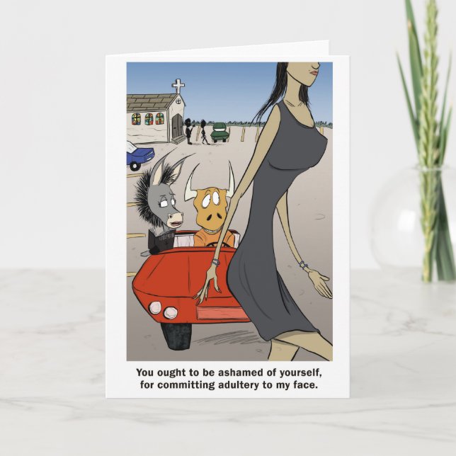 Adultery in your heart. card (Front)