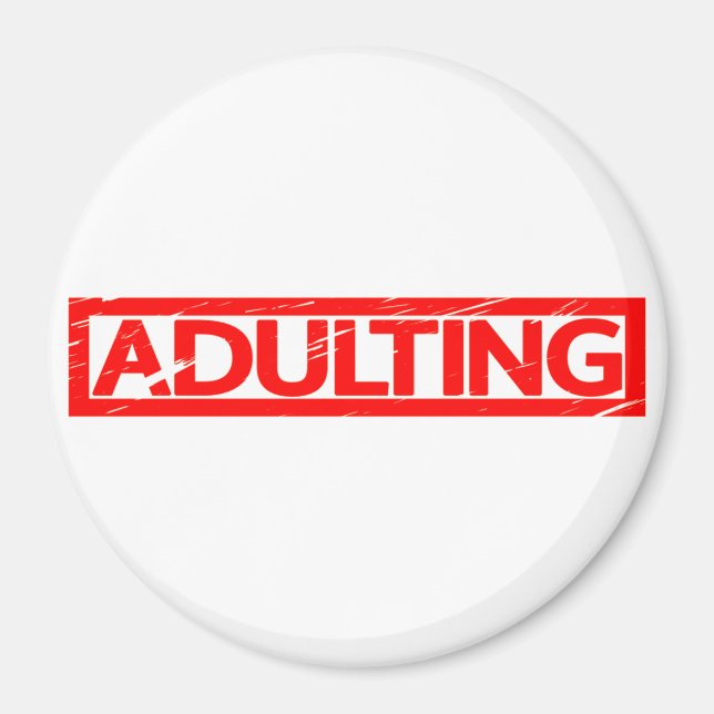 Adulting Stamp Magnet (Front)