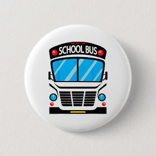 Adults And Kids School Bus Costume Halloween 6 Cm Round Badge