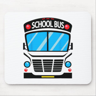 Adults And Kids School Bus Costume Halloween Mouse Pad