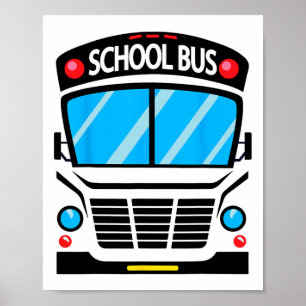 Adults And Kids School Bus Costume Halloween  Poster