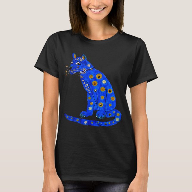 Adults Blue Ugly Blue Cat Kitten Cats T-Shirt (Front)