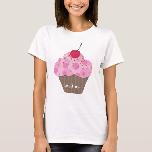 ADULTS CLOTHING :: sweet cupcake T-Shirt (Front)