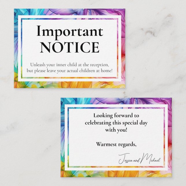 Adults ONLY Ethereal Bloom Enclosure Card (Front/Back)