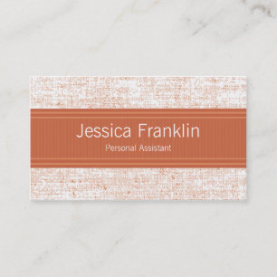 Advance Orange Assistant Business Cards
