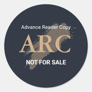 Advance Reader Copy ARC Not for Sale Book Classic Round Sticker