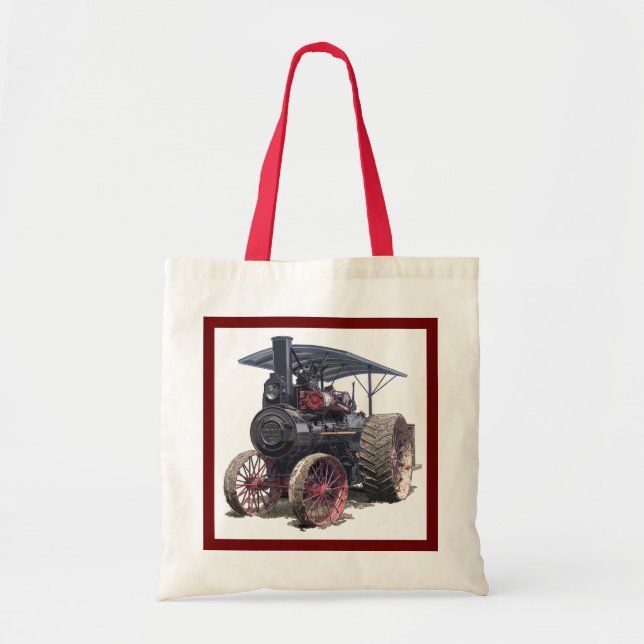 Advance Steam Traction Engine Tote Bag (Front)