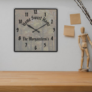 Advanced Create Your Own Custom Personalised Square Wall Clock