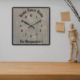 Advanced Create Your Own Custom Personalised V2 Square Wall Clock