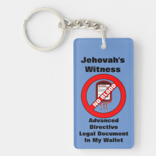 Advanced Directive Key Chain, No blood Key Ring