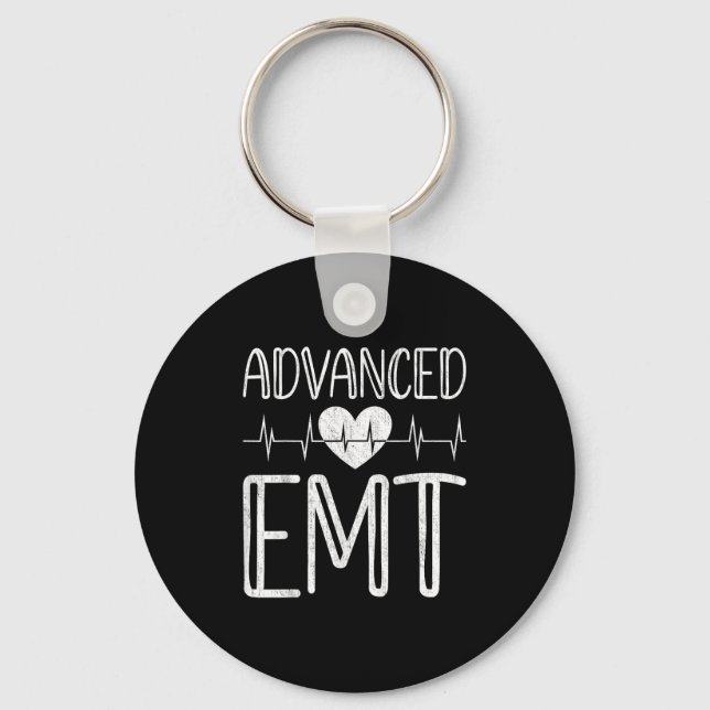 Advanced Emt - Emergency Medical Technician Ems Pa Key Ring (Front)