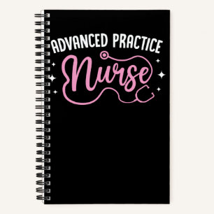 Advanced Practice Nurse Stethoscope Nurse Student Notebook