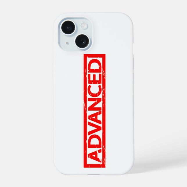 Advanced Stamp iPhone 15 Case (Back)
