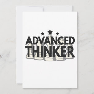 Advanced Thinker Funny Chess PLayer Gift Holiday Card