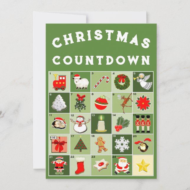 Advent Calendar Christmas Card (Front)