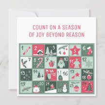 Advent Calendar Christmas Card