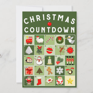 Advent Calendar Christmas Card